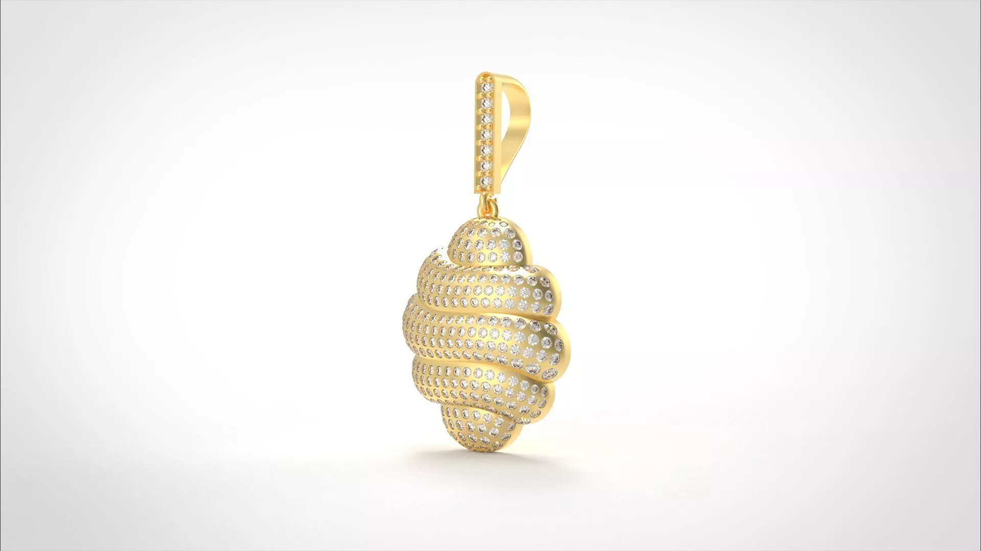 Model 571 Camber Diamond Pendant 3D print model