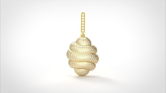 Model 571 Camber Diamond Pendant 3D print model