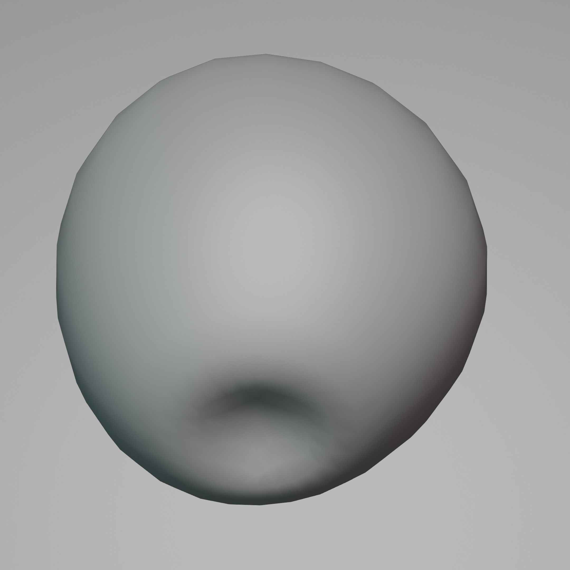 Green Apple Model Set Low-poly 3D model_7