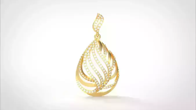 Model 572 Branch Diamond Pendant