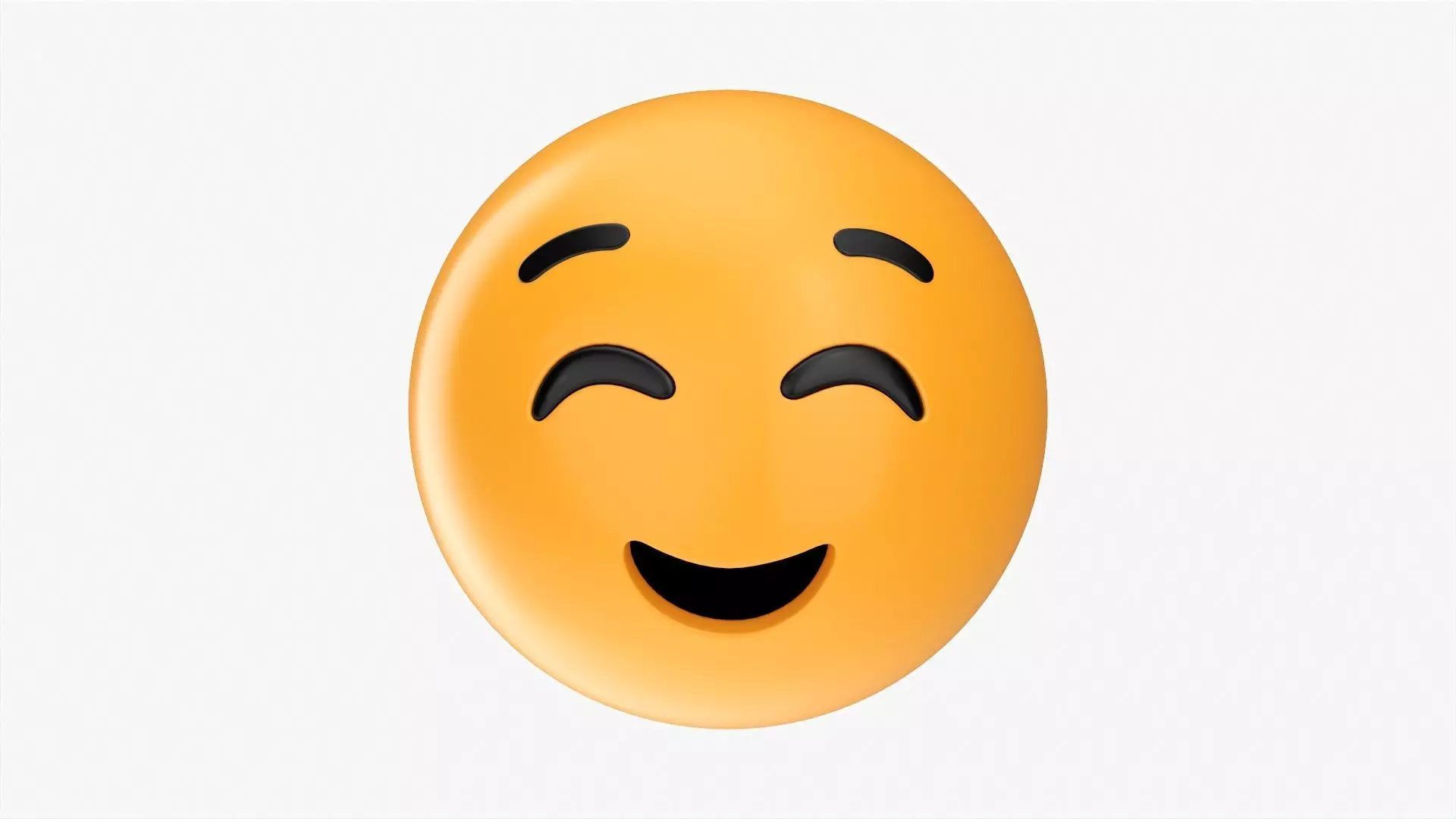 Emoji 012 Smiling with eyes closed 3D model_0