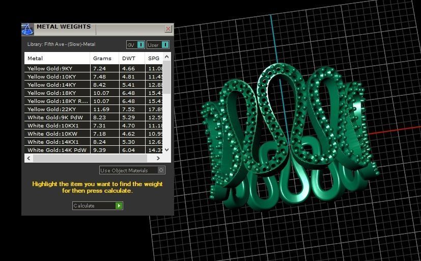 Model 573 Waterway Diamond Ring 54 EU Size 3D print model_13