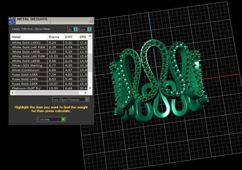 Model 573 Waterway Diamond Ring 54 EU Size 3D print model_14