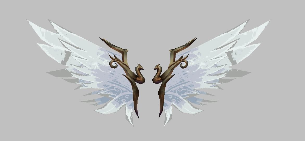 Angel Wing K4 Low-poly 3D model_23