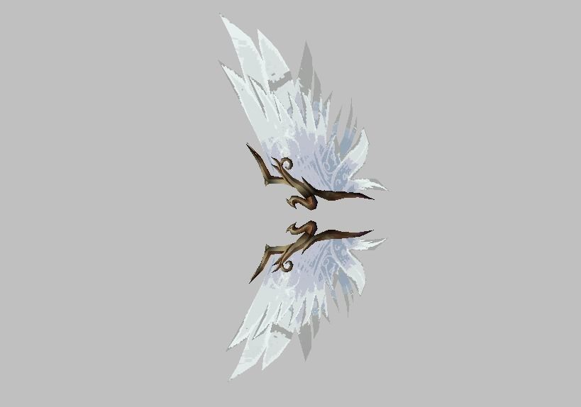 Angel Wing K4 Low-poly 3D model_3