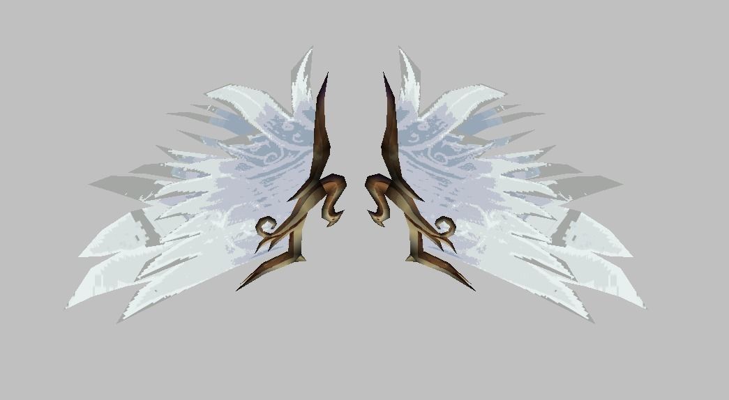 Angel Wing K4 Low-poly 3D model_2