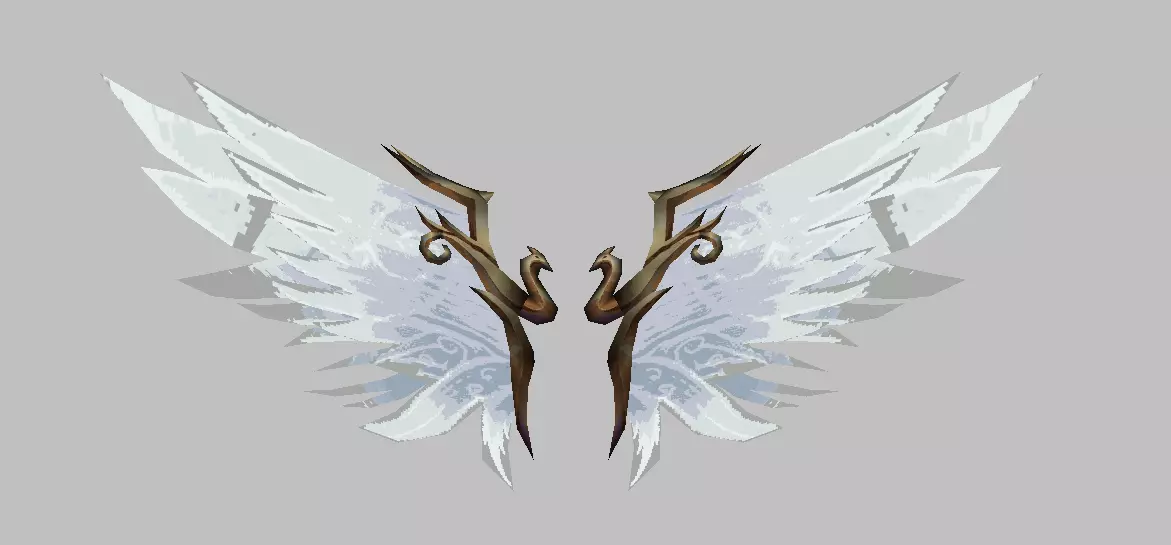 Angel Wing K4 Low-poly 3D model_0