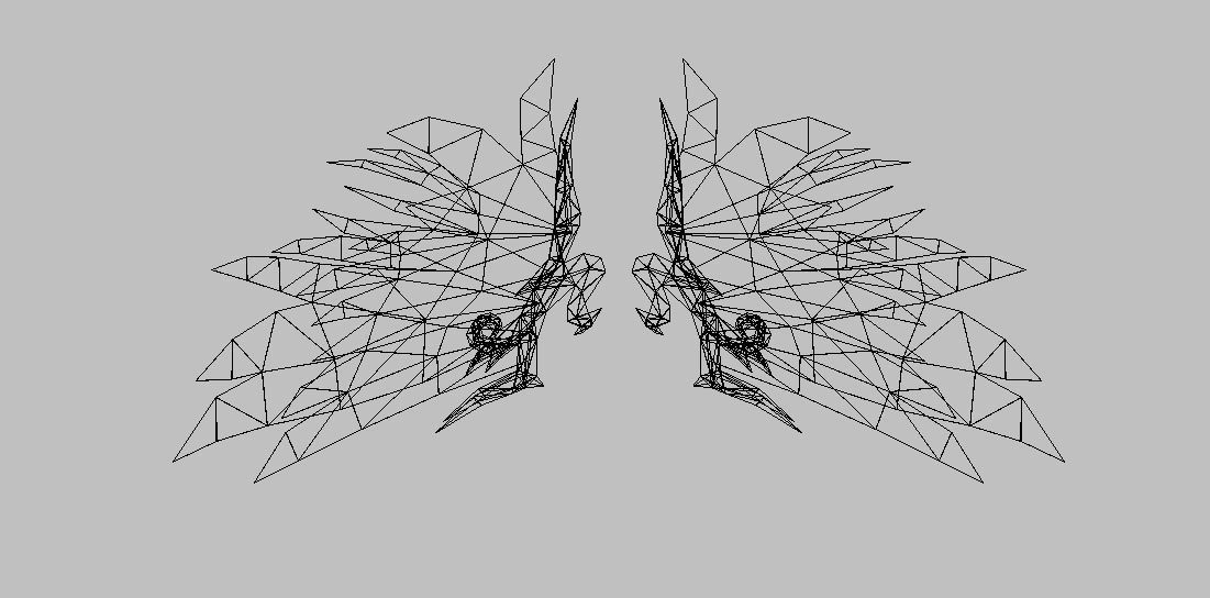 Angel Wing K4 Low-poly 3D model_15