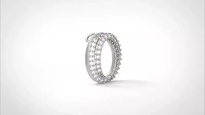 Model 576 Oval Diamond Pendant