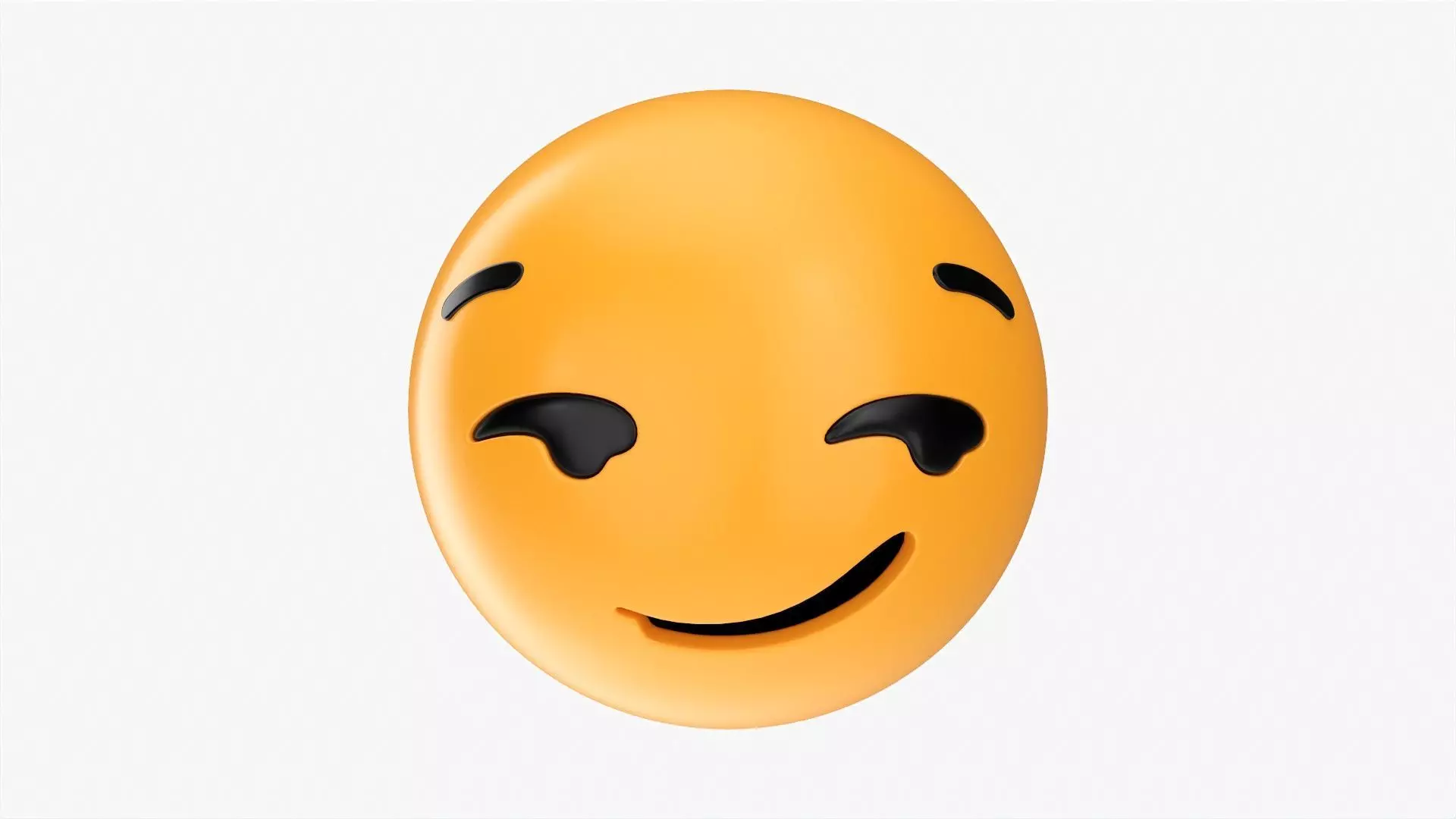 Emoji 014 Smirking 3D model_0