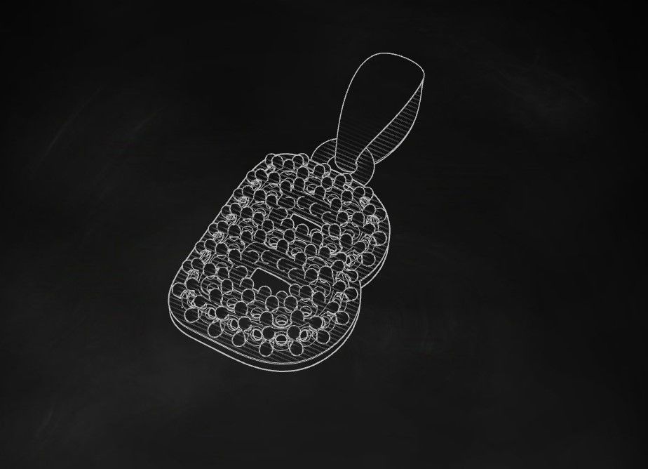 Model 519 Camber Initial B Letter Diamond Pendant 3D print model_11