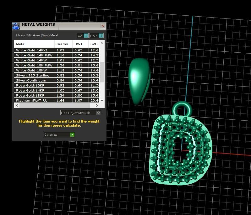 Model 521 Camber Initial D Letter Diamond Pendant 3D print model_15