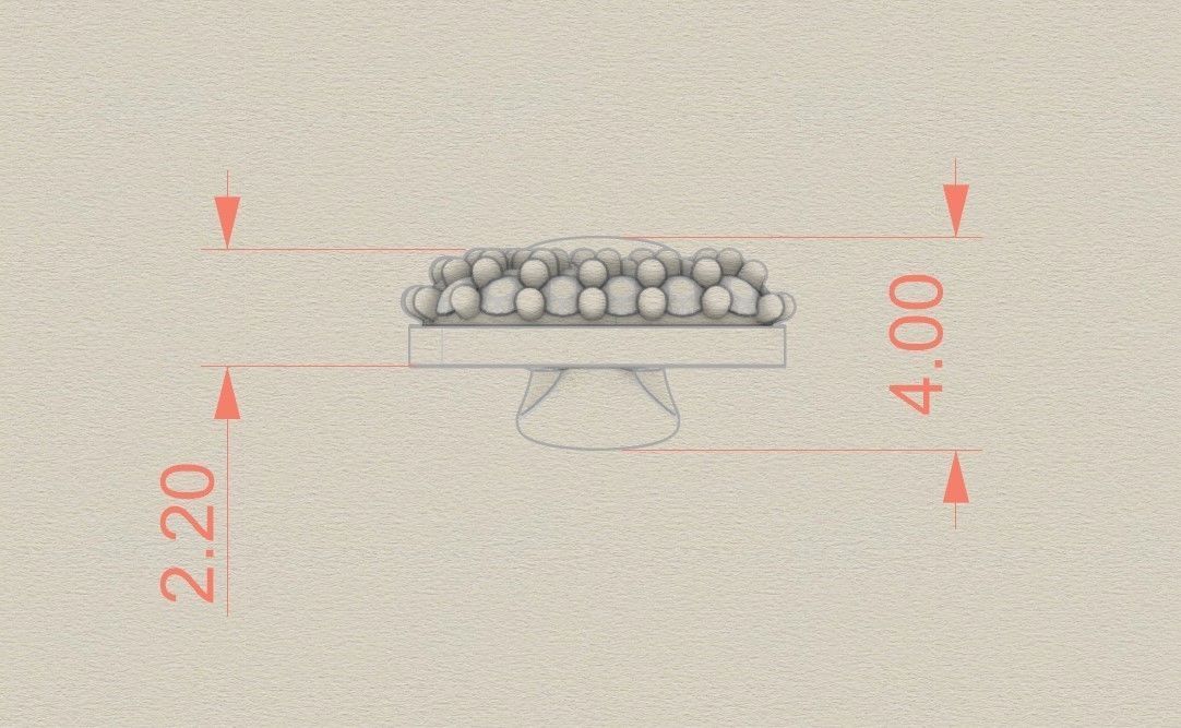 Model 522 Camber Initial E Letter Diamond Pendant 3D print model_9