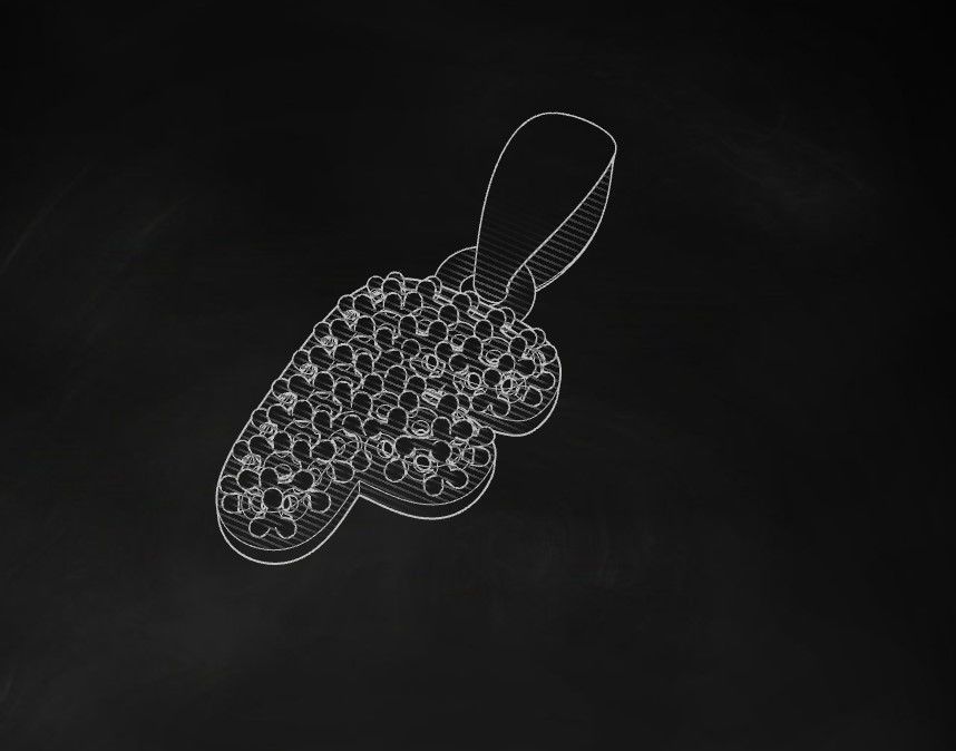 Model 523 Camber Initial F Letter Diamond Pendant 3D print model_11