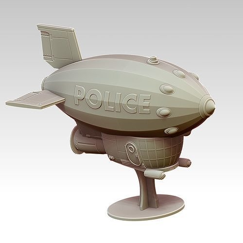Metropolis Police Airship 3D print model
