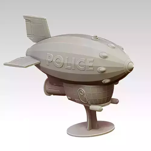Metropolis Police Airship 3D print model