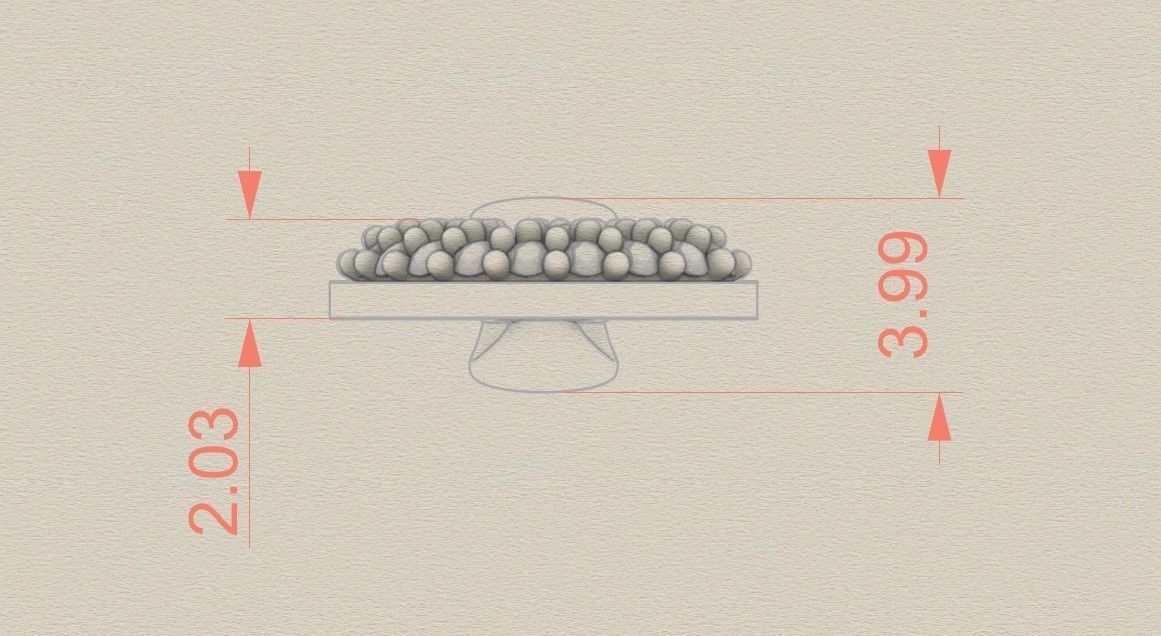 Model 524 Camber Initial G Letter Diamond Pendant 3D print model_9