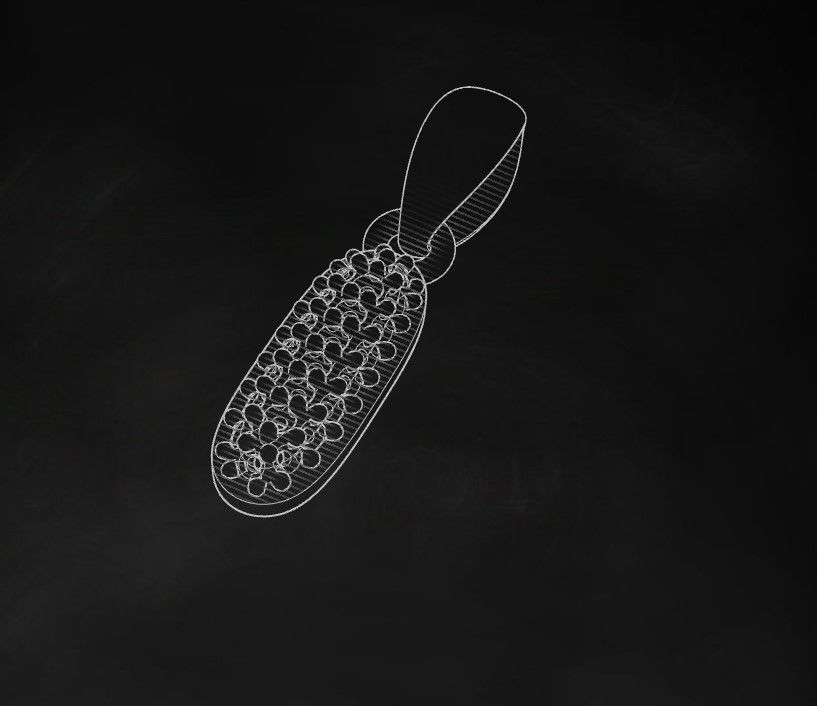 Model 526 Camber Initial I Letter Diamond Pendant 3D print model_11