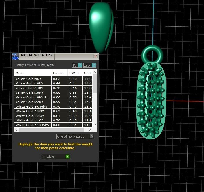 Model 526 Camber Initial I Letter Diamond Pendant 3D print model_13