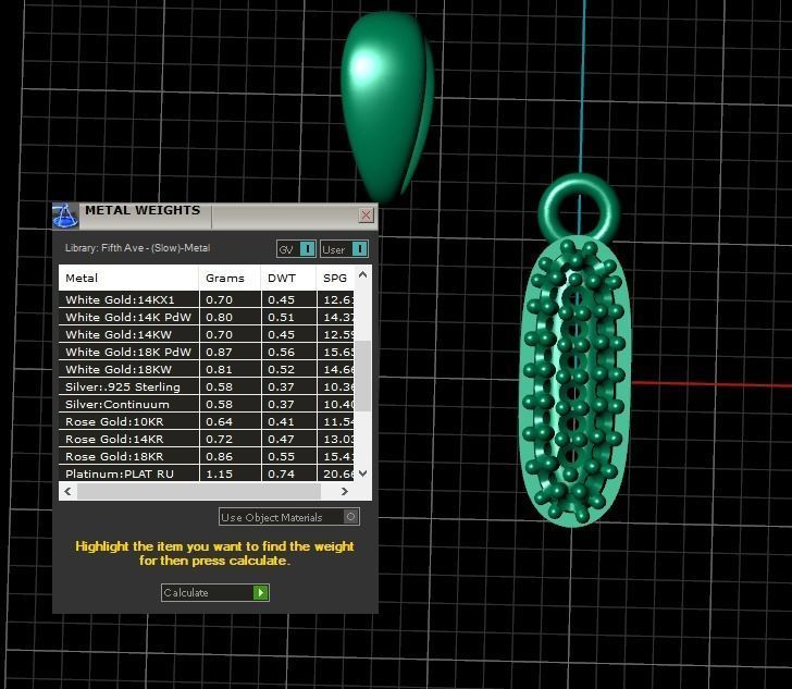 Model 526 Camber Initial I Letter Diamond Pendant 3D print model_14