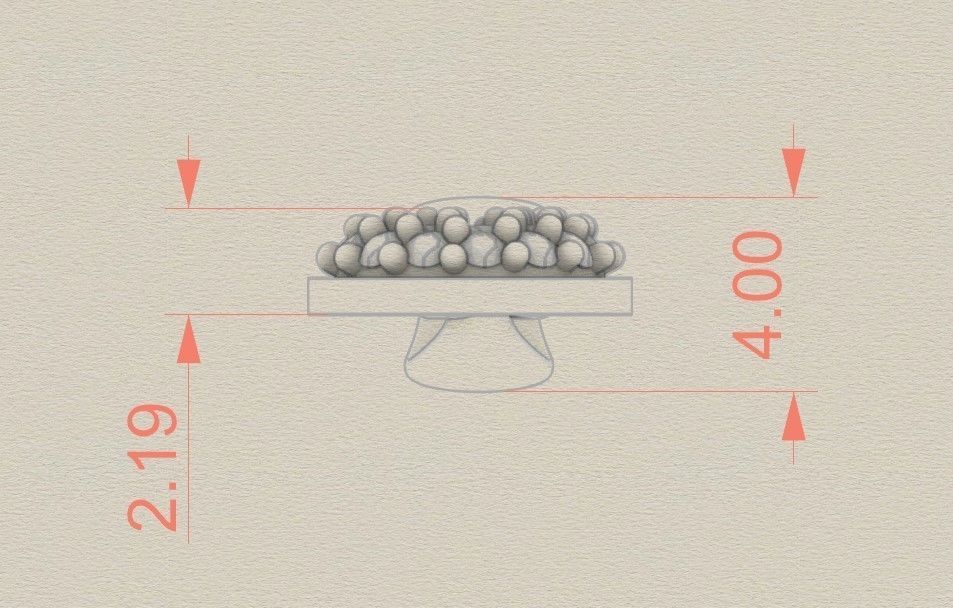 Model 527 Camber Initial J Letter Diamond Pendant 3D print model_9