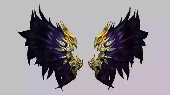 Eagle Wing K9 Low-poly 3D model