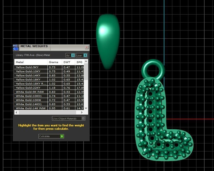 Model 529 Camber Initial L Letter Diamond Pendant 3D print model_13