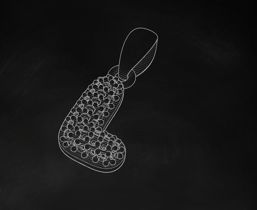 Model 529 Camber Initial L Letter Diamond Pendant 3D print model_11