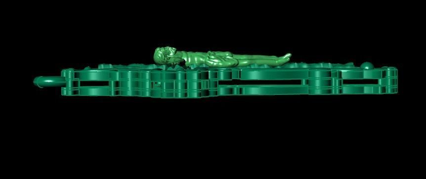 Cross pendant 3D print model_6