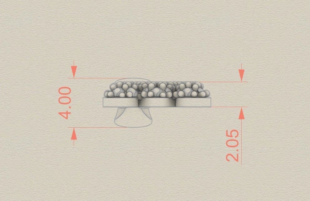 Model 530 Camber Initial M Letter Diamond Pendant 3D print model_9