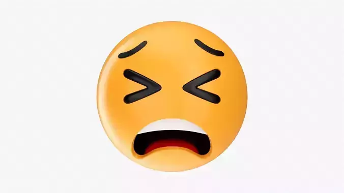 Emoji 020 Weary with tightly closed eyes