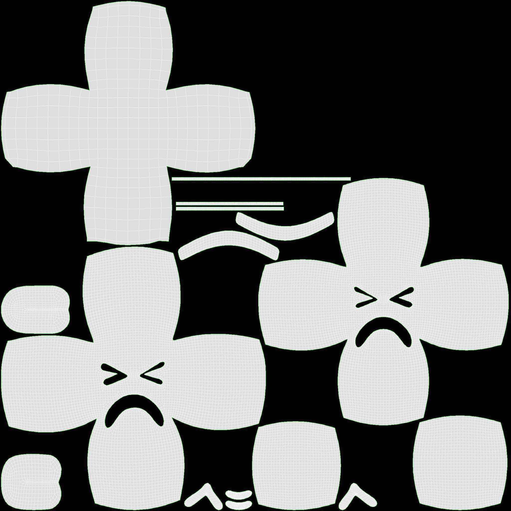 Emoji 020 Weary with tightly closed eyes 3D model_6