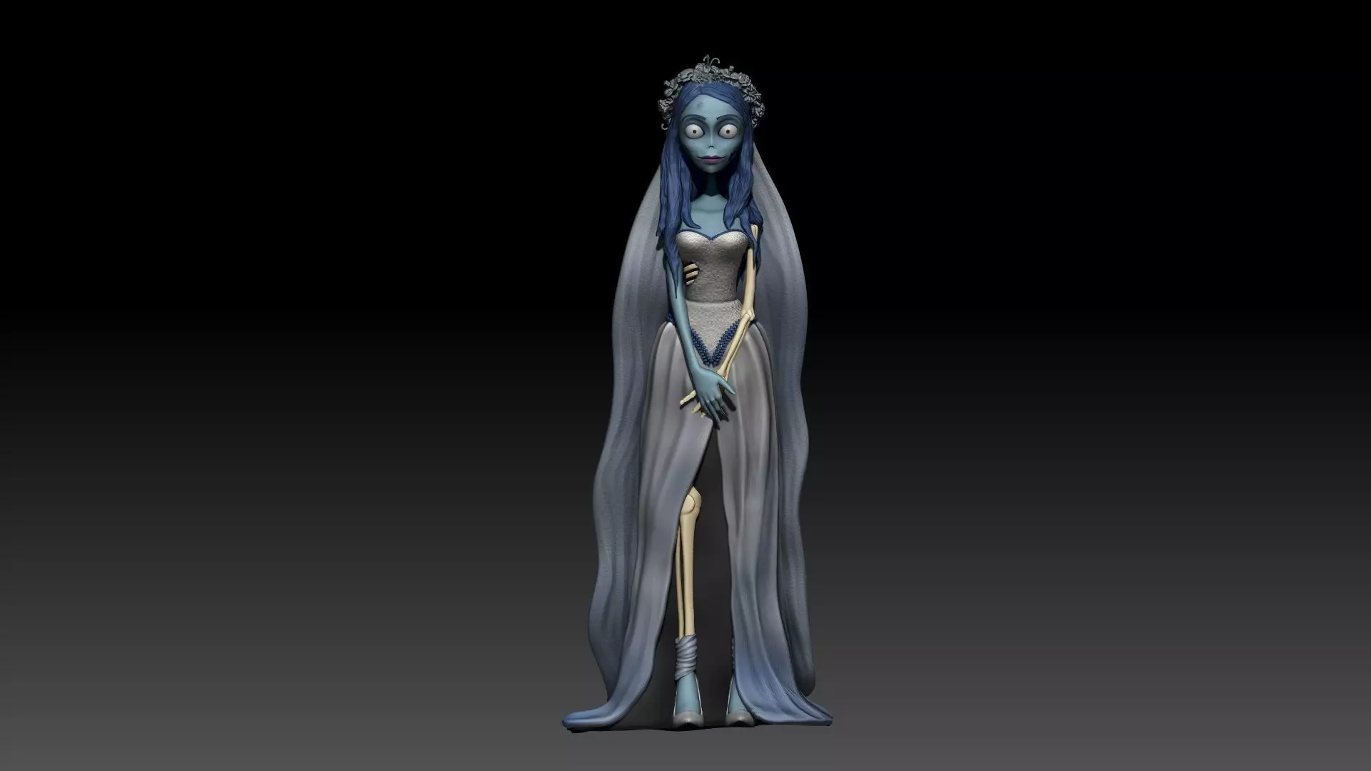 Corpse Bride Emily 3D Print  3D print model_0