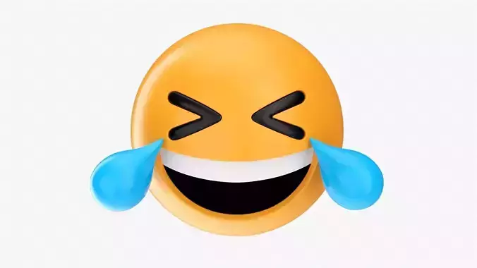 Emoji 021 White smiling with tears