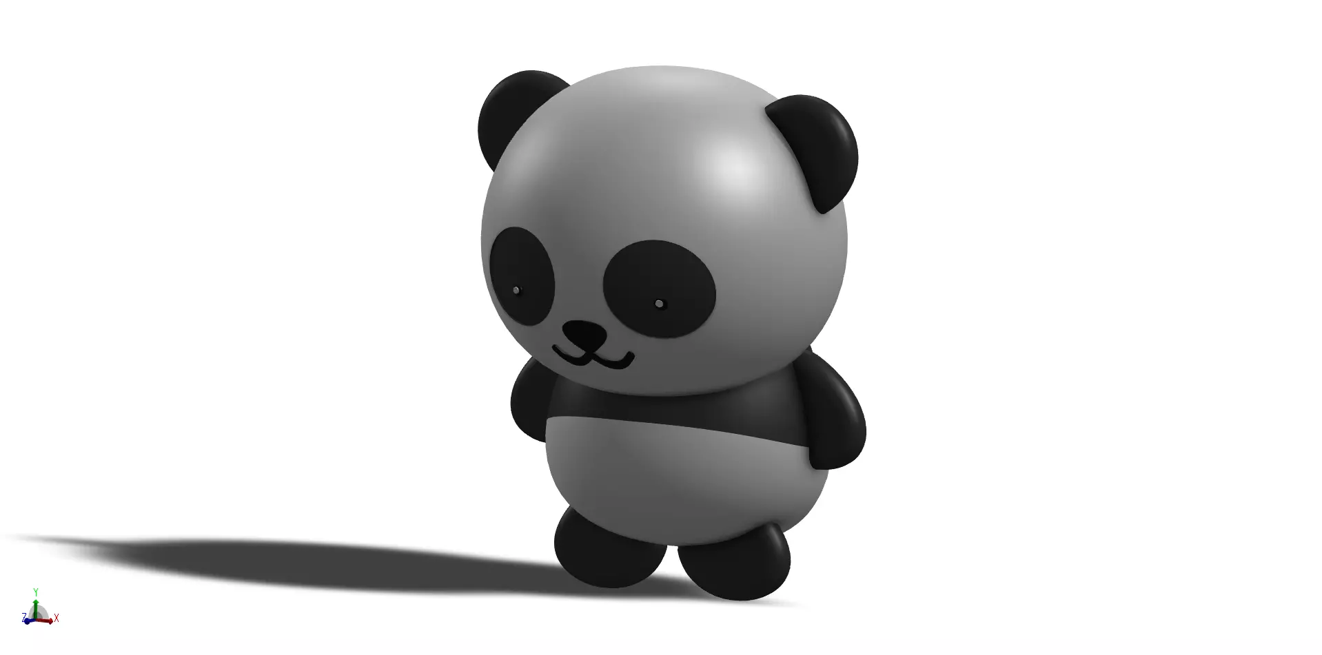 Panda bear 3D print model_0