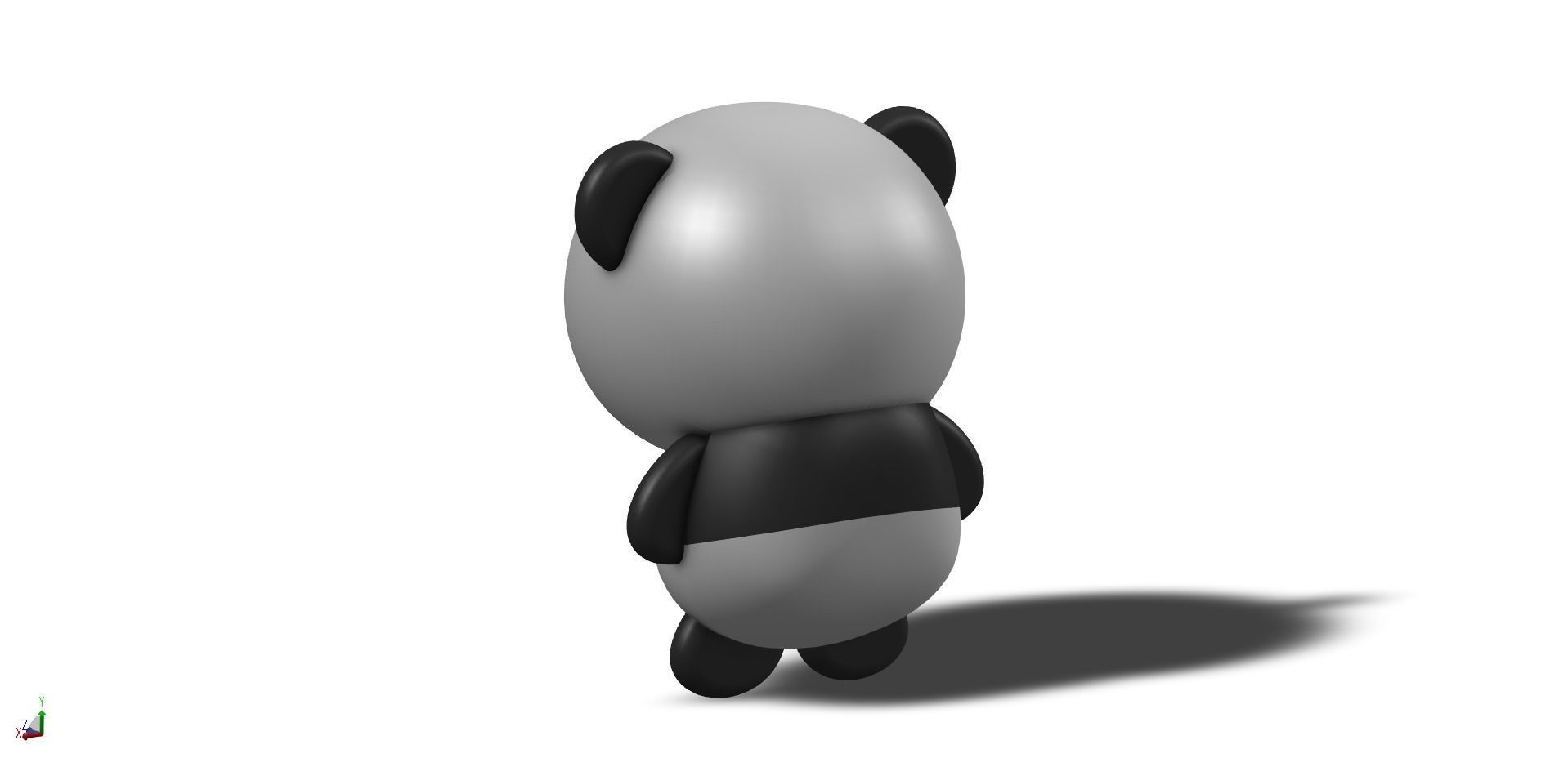 Panda bear 3D print model_1
