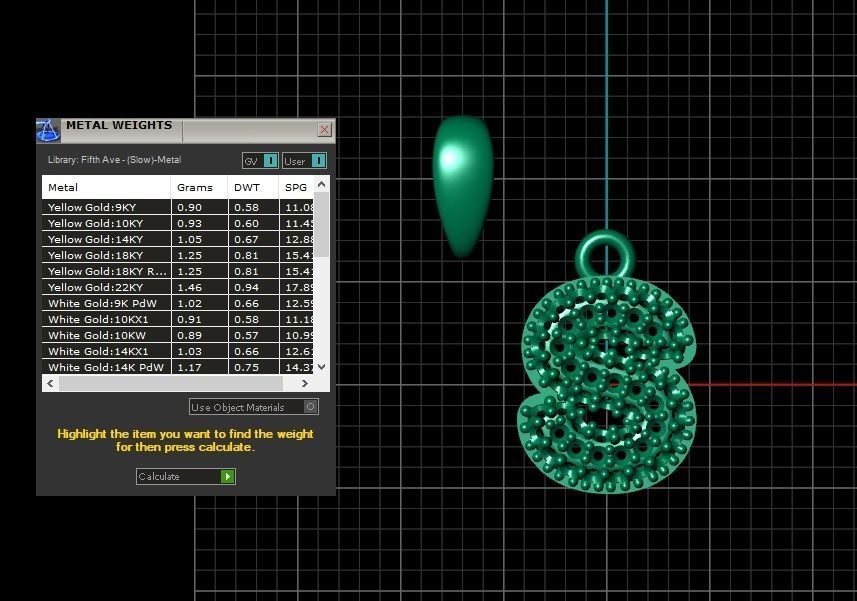 Model 536 Camber Initial S Letter Diamond Pendant 3D print model_13