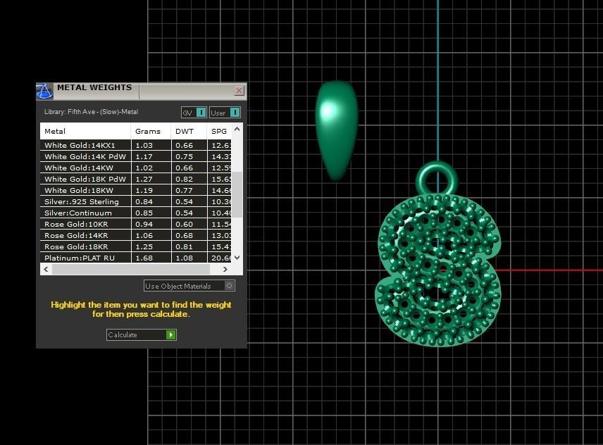 Model 536 Camber Initial S Letter Diamond Pendant 3D print model_14