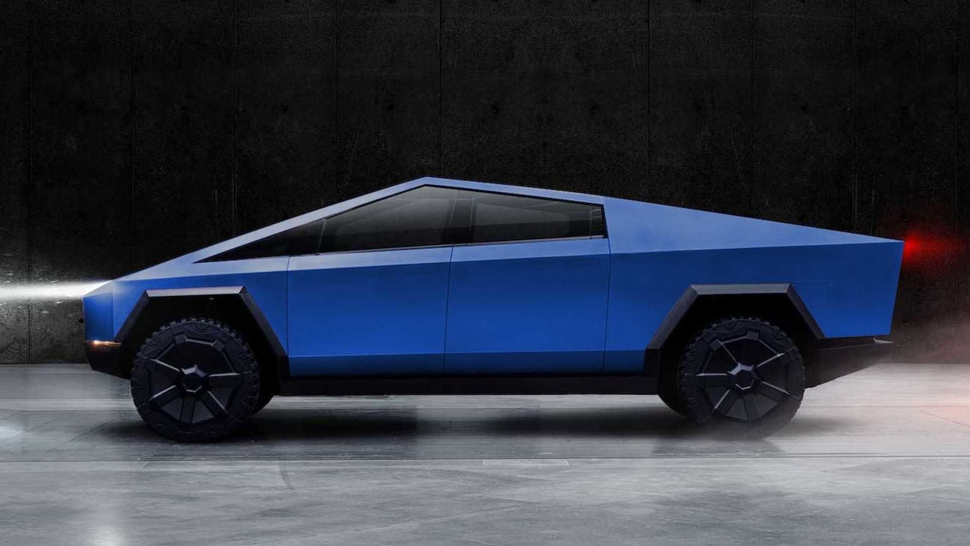 Cybertruck futuristic electric vehicle 3D model_5