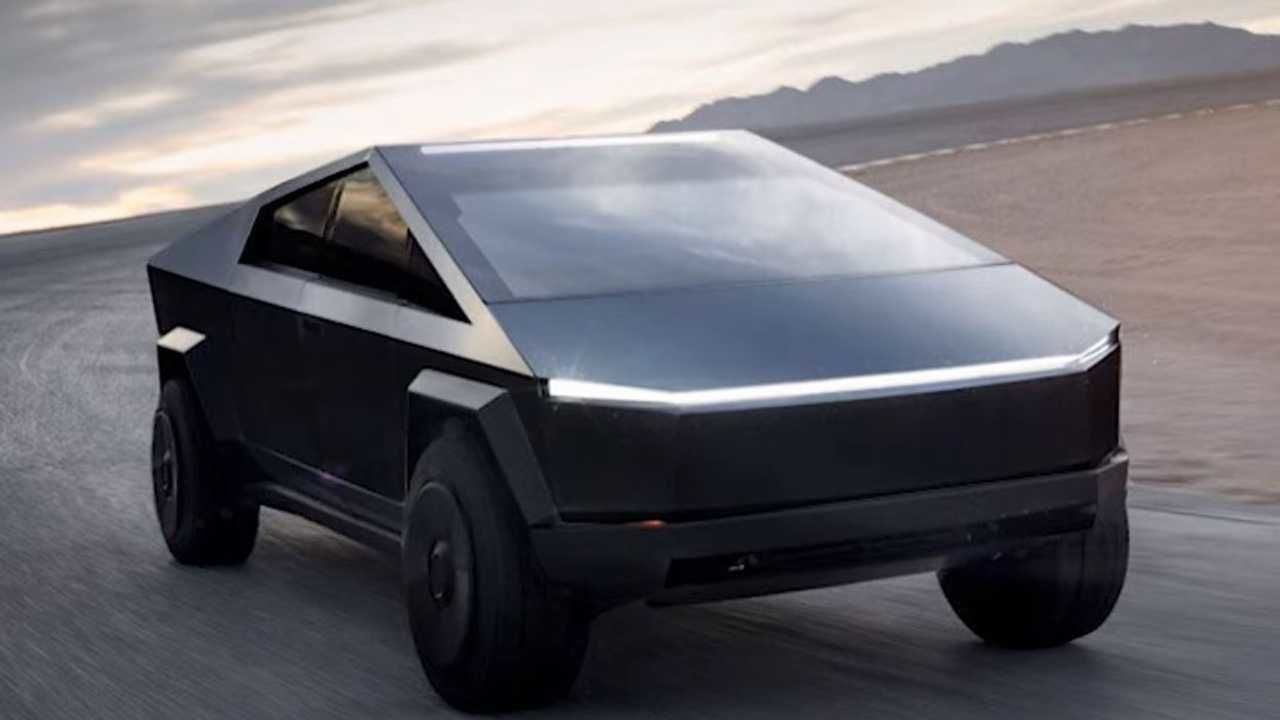 Cybertruck futuristic electric vehicle 3D model_4