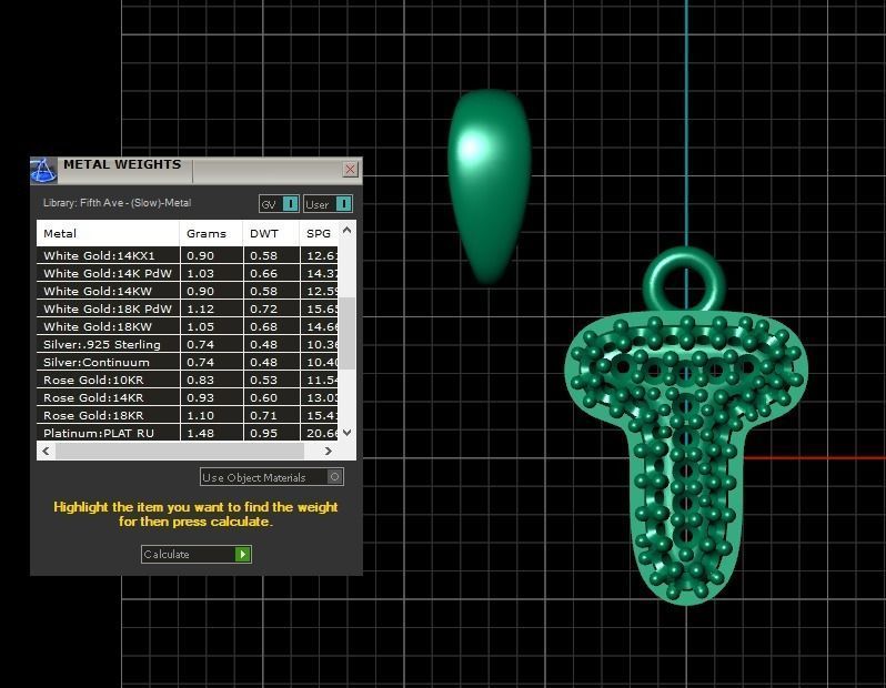 Model 537 Camber Initial T Letter Diamond Pendant 3D print model_14