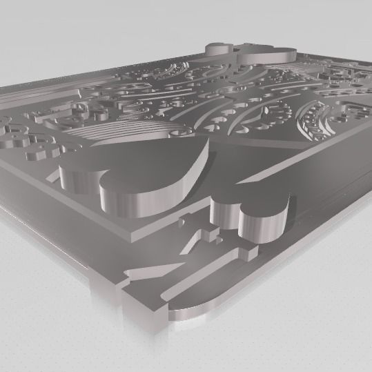 King and Queen of Hearts Wall Art 3D print model_12