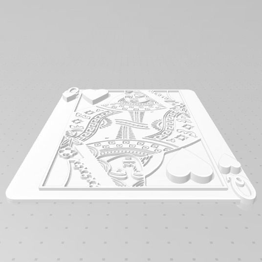 King and Queen of Hearts Wall Art 3D print model_6