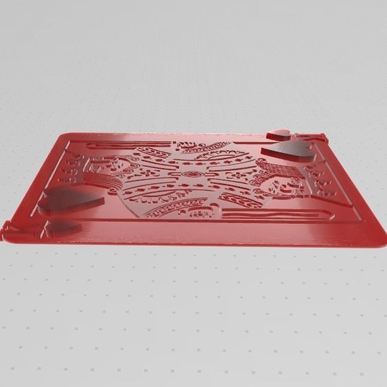 King and Queen of Hearts Wall Art 3D print model_14