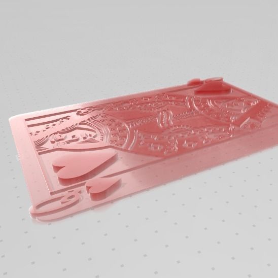 King and Queen of Hearts Wall Art 3D print model_8