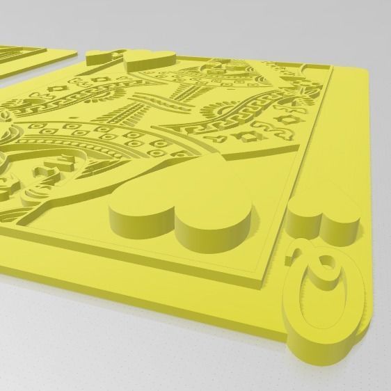 King and Queen of Hearts Wall Art 3D print model_20
