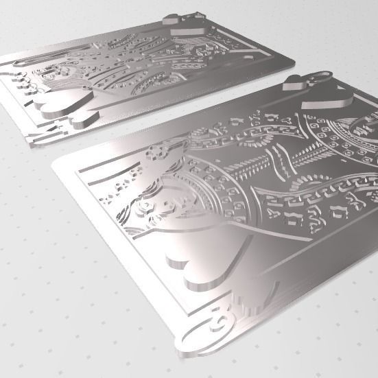 King and Queen of Hearts Wall Art 3D print model_4