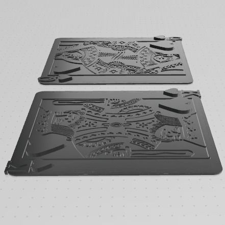 King and Queen of Hearts Wall Art 3D print model_2
