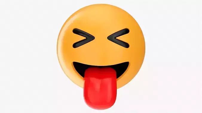 Emoji 025 Stuck-out tongue with tightly closed eyes