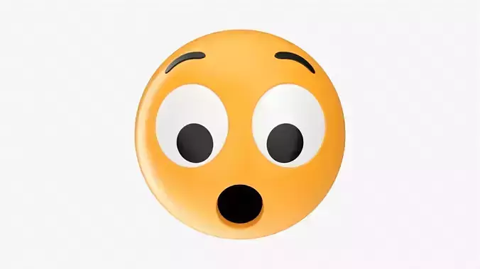 Emoji 027 Speechless with big eyes